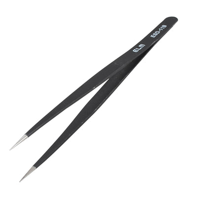 Harfington Factory Anti-static Pointy Fine Tip Stainless Steel Straight Tweezers 140mm Long