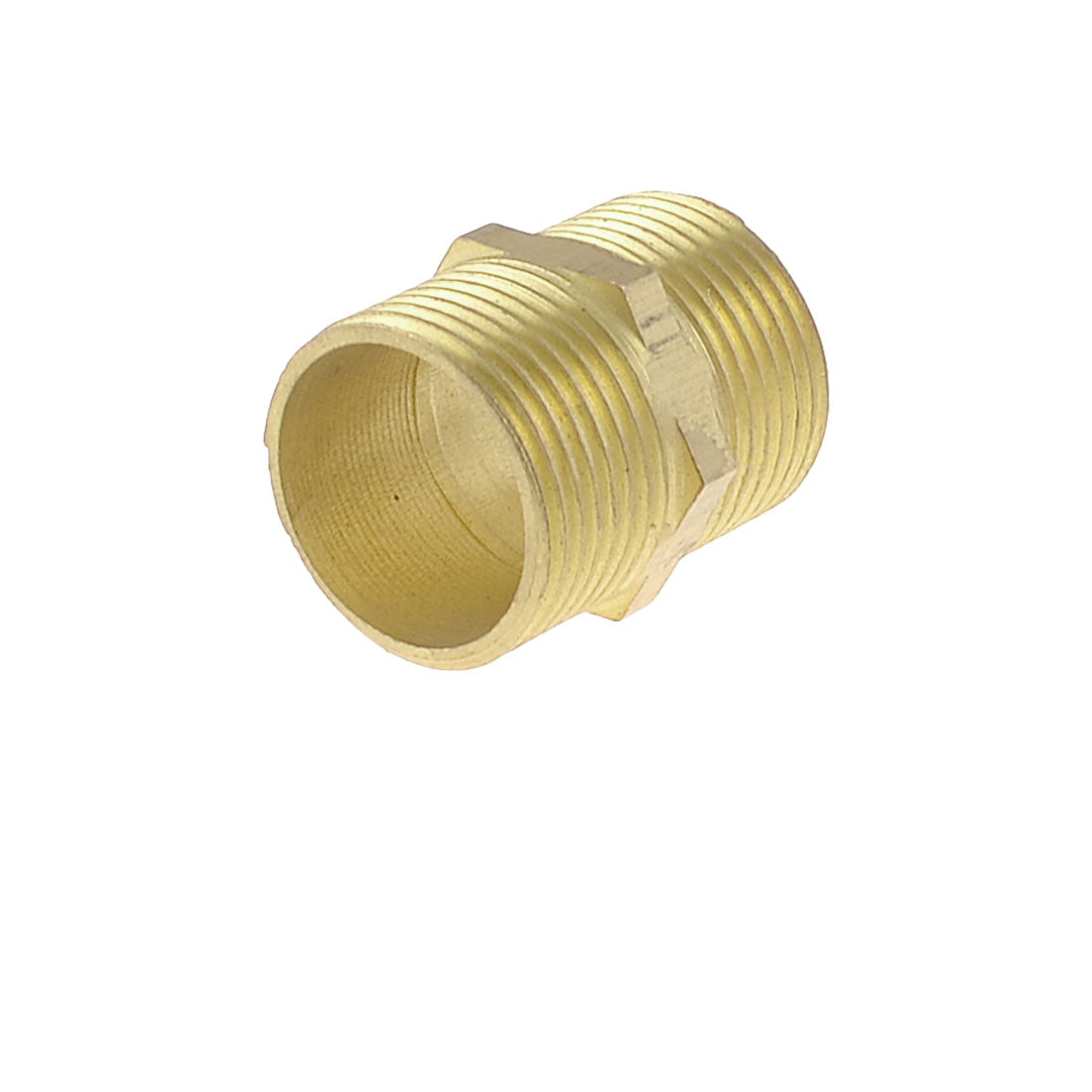 Harfington Brass Equal Male Union Adapter 3/4"×3/4" PT for Pneumatic Air Pipe