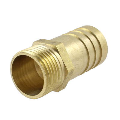 Harfington 3/8" PT Thread 16mm Air Gas Hose Barb Fitting Coupler Adapter