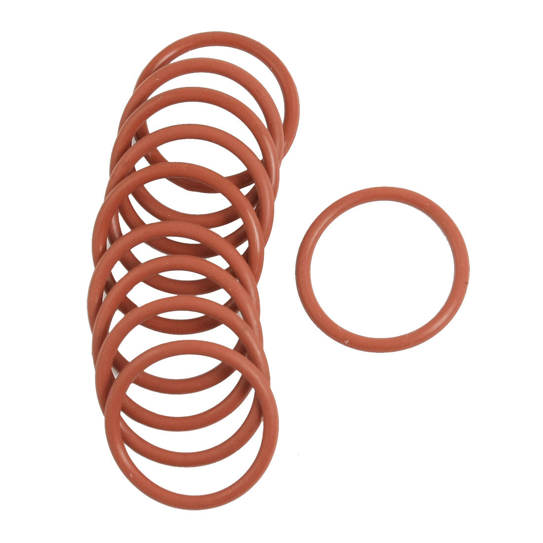 Harfington 10pcs 29mm Outside Dia 2.5mm Thick Industrial Rubber O Rings Seals