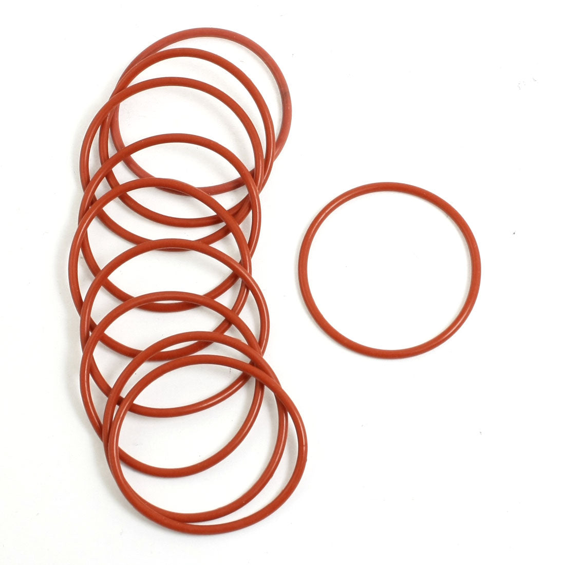 Harfington 10pcs 39mm Outside Dia 2mm Thick Industrial Rubber O Rings Seals