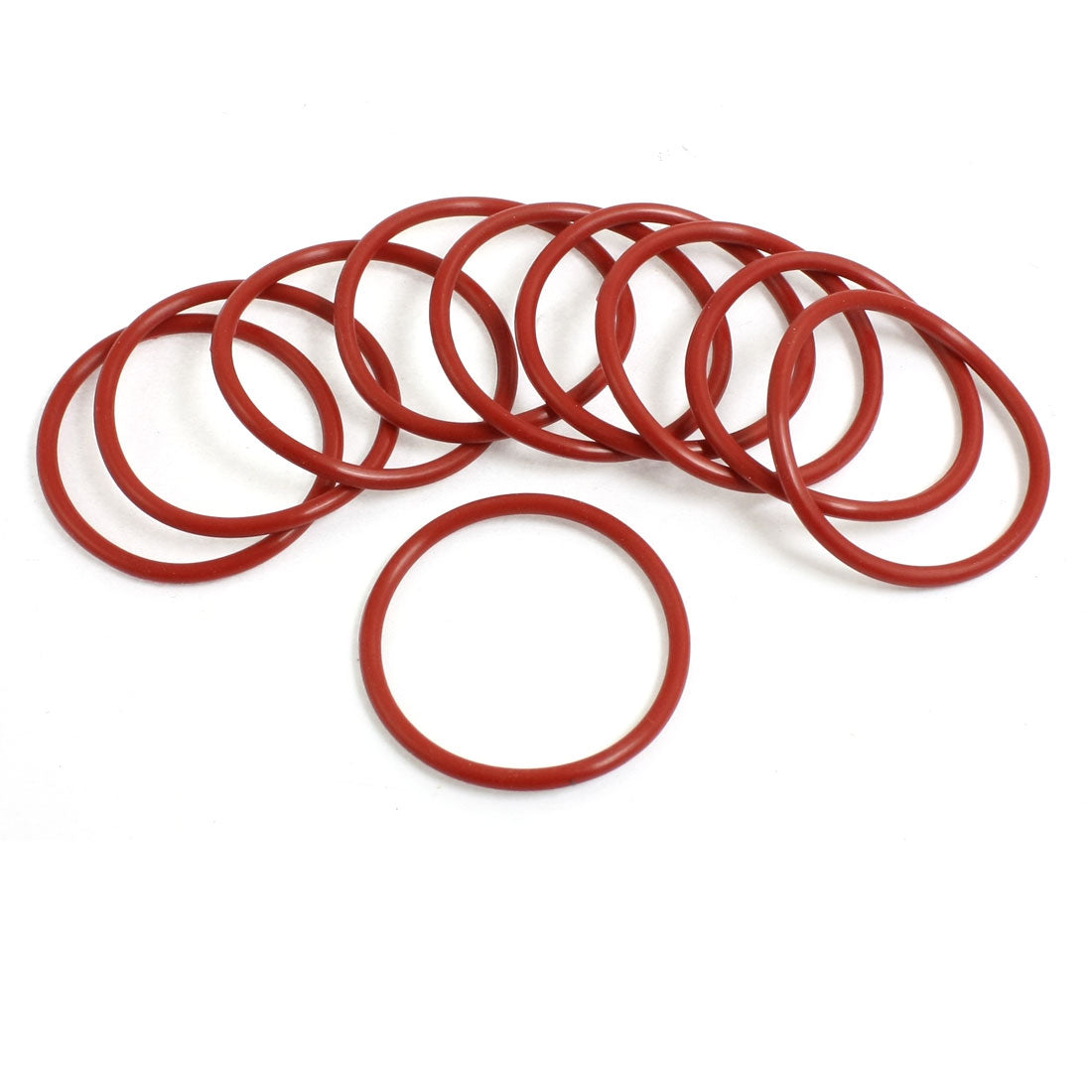 Harfington 10pcs Metric Rubber O Ring Seal Washer Replacement Red 38mm×2.5mm
