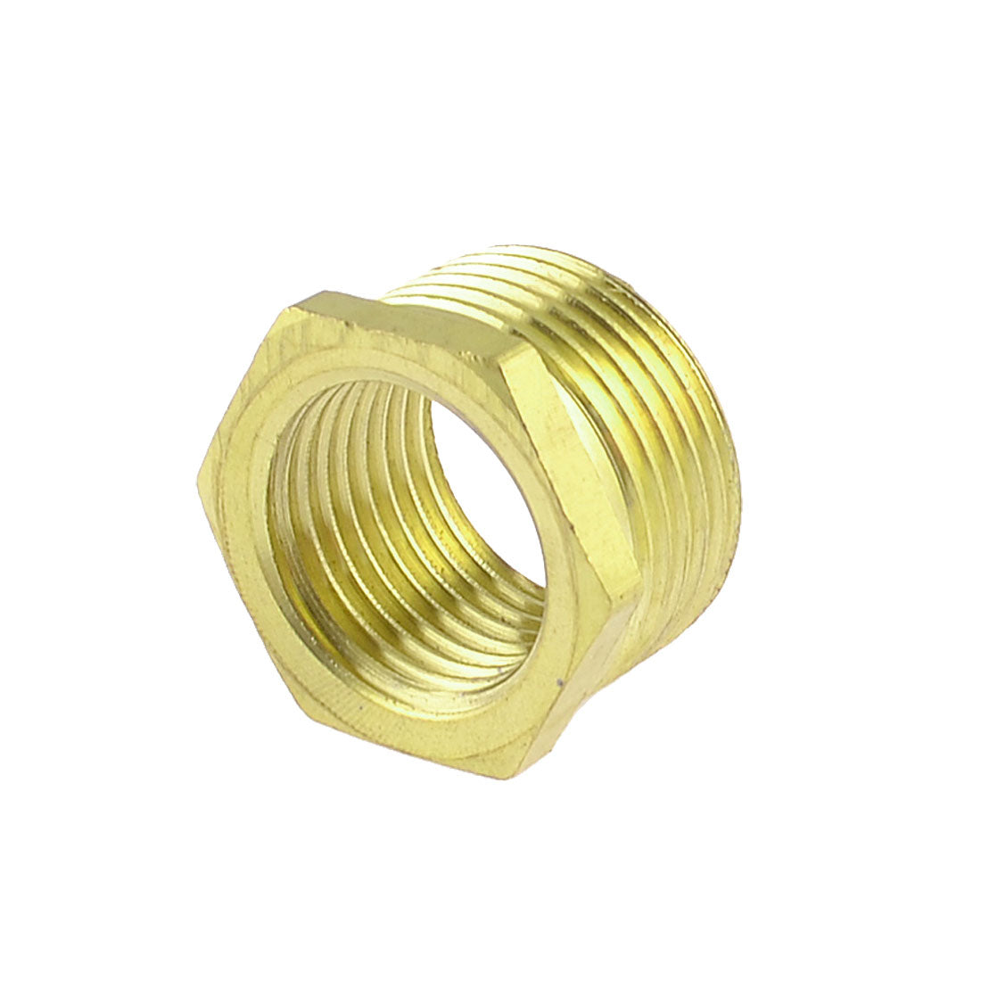Harfington Brass 3/4" PT Male to 1/2" PT Female Thread Hex Bushing Pneumatic Quick Coupler