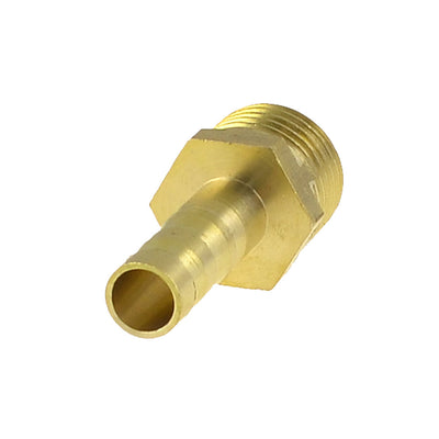 Harfington Brass 6mm Hose Barb to 1/4" PT Male Thread Pneumatic Coupling Connector