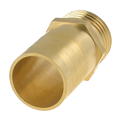 Harfington Brass 20mm Hose Barb to 1/2" PT Male Thread Pneumatic Coupler Connector