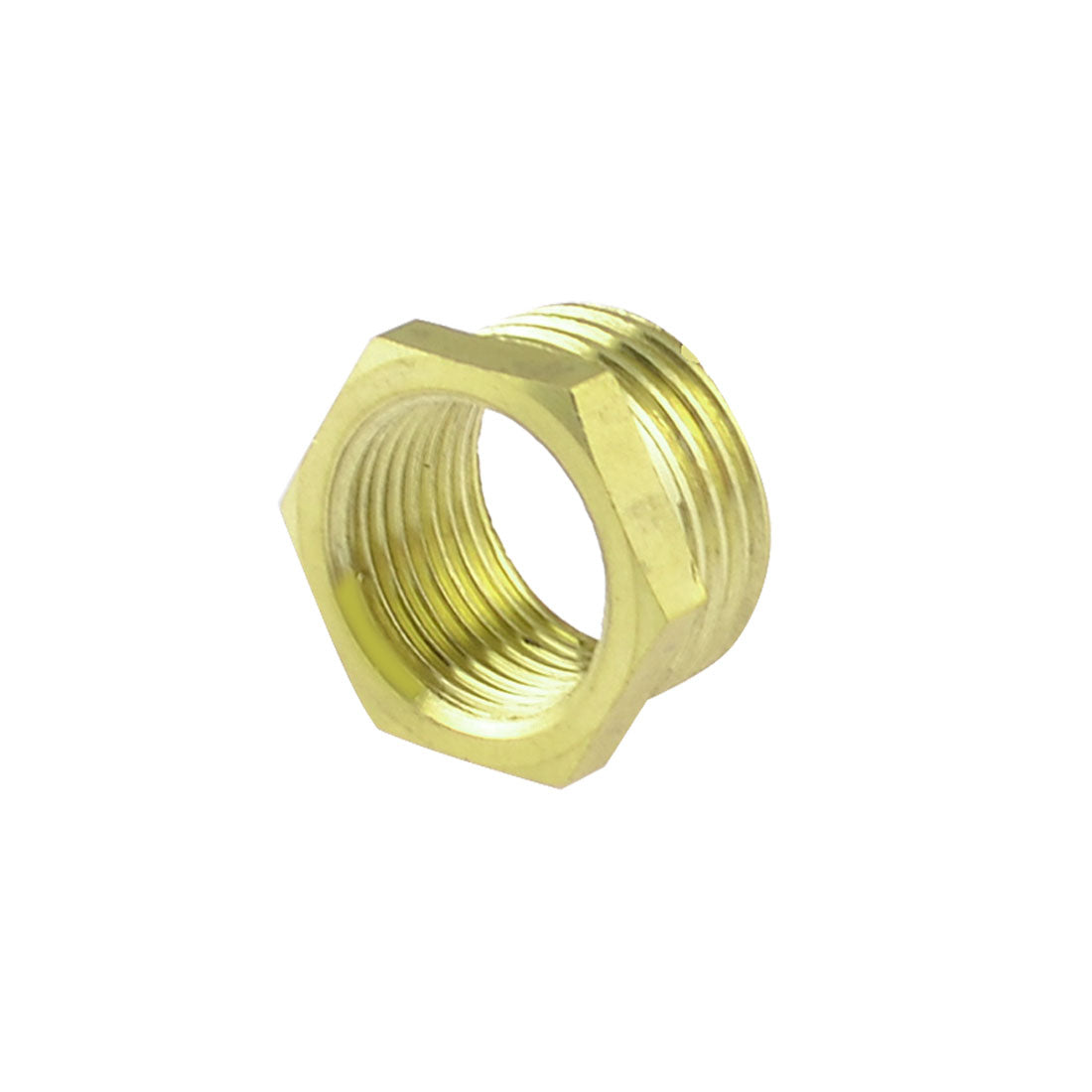 Harfington Brass 1/2" PT Male to 3/8" PT Female Thread Hex Bushing Pneumatic Quick