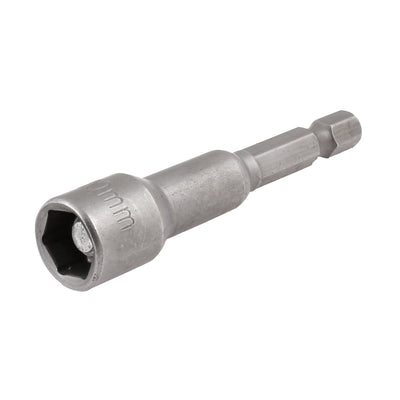 Harfington Gray Chrome-Vanadium 1/4" Shank 10mm Magnetic Hex Socket Nut Driver Setter