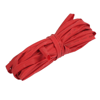 Harfington 6mm Dia Ratio 2:1 Heat Shrinkable Tube Shrink Tubing 5M Red