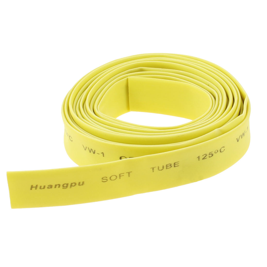 Harfington Yellow 8mm Dia. Heat Shrinkable Tube Shrink Tubing 2 meters 6.5Ft