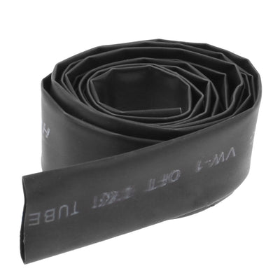 Harfington Ratio 2:1 Black Polyolefin 10mm Dia Heat Shrink Shrinkable Tube 1M 3pcs