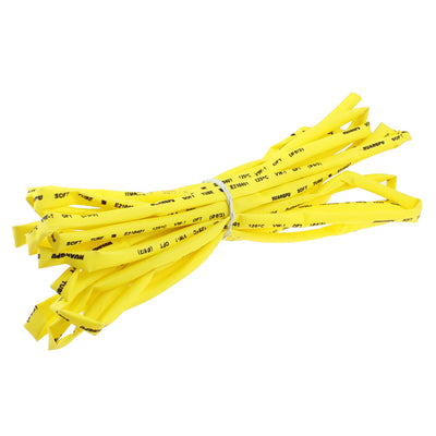 Harfington 6mm Dia Ratio 2:1 Heat Shrinkable Tube Shrink Tubing 5M Yellow