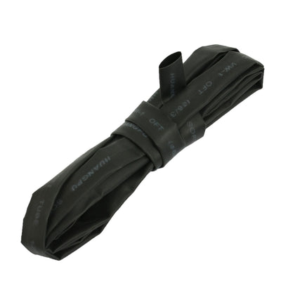 Harfington 1.5M 4.9ft 6mm Diameter Heat Shrinkable Tube Shrink Tubing Black