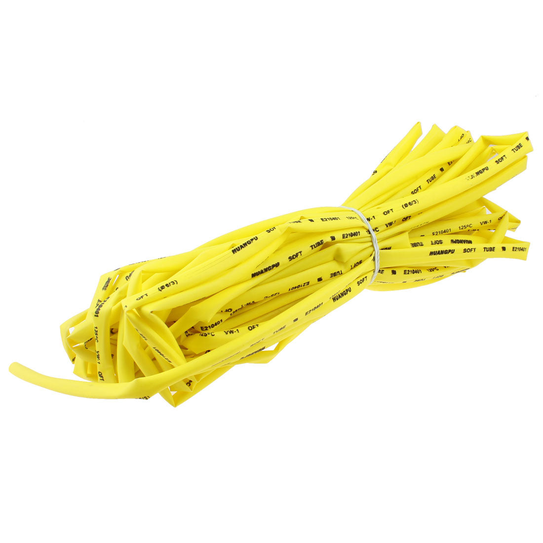 Harfington 6mm Dia Ratio 2:1 Heat Shrinkable Tube Shrink Tubing 10M Yellow
