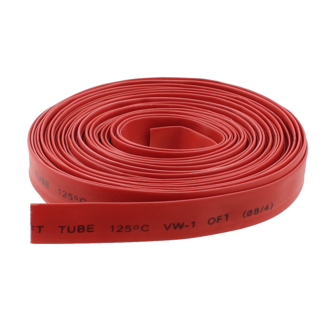 Harfington 8mm Dia Ratio 2:1 Heat Shrinkable Tube Shrink Tubing 10M Red