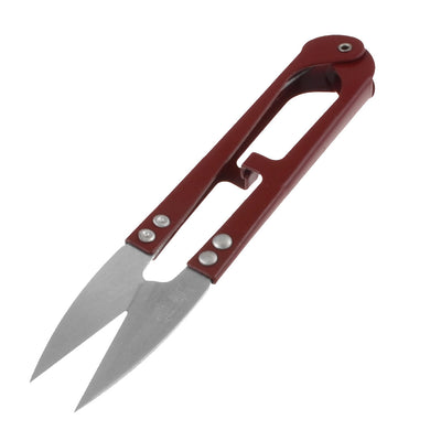 Harfington Tailor Craft Burgundy Handle Yarn Spring Scissors Stitch Shear Sewing Tool