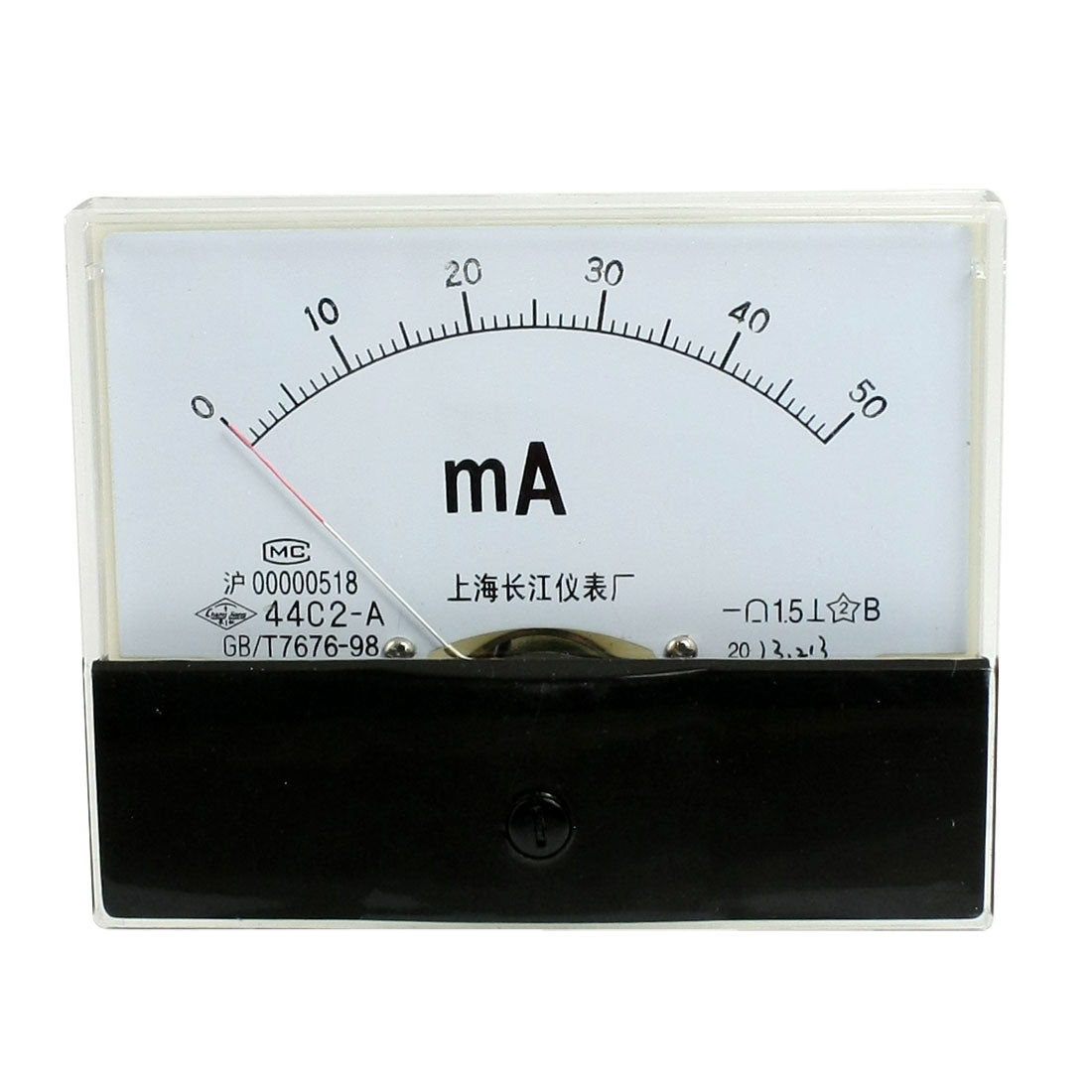 Harfington DC 0-50mA Analog Current Panel Meter Ammeter 44C2-A