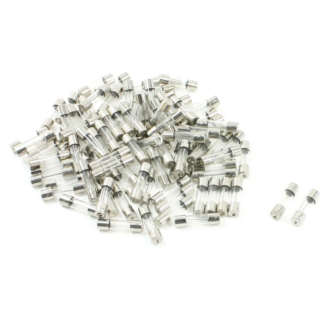 Harfington 100pcs 250V 10A Quick Acting Glass Tube Fuses Fast Blow 5mm×20mm
