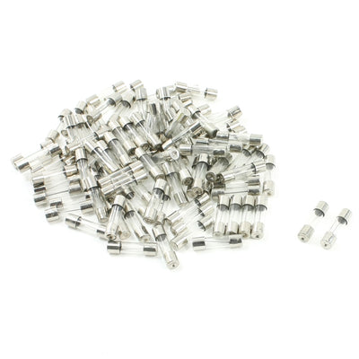 Harfington 100pcs 250V 10A Quick Acting Glass Tube Fuses Fast Blow 5mm×20mm