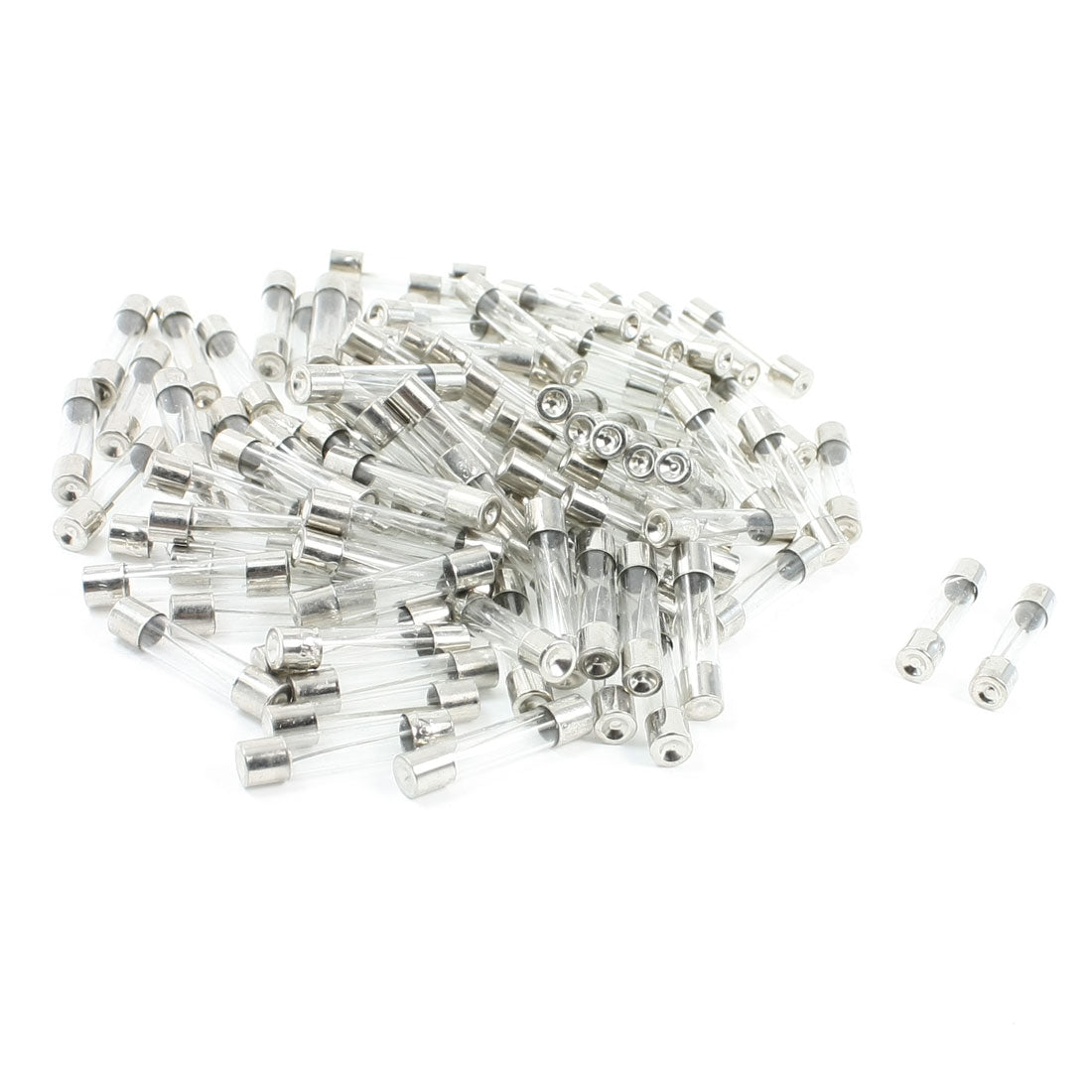Harfington 100pcs 250V 30A 6mm×30mm Fast Blow Type Quick Glass Tube Fuses