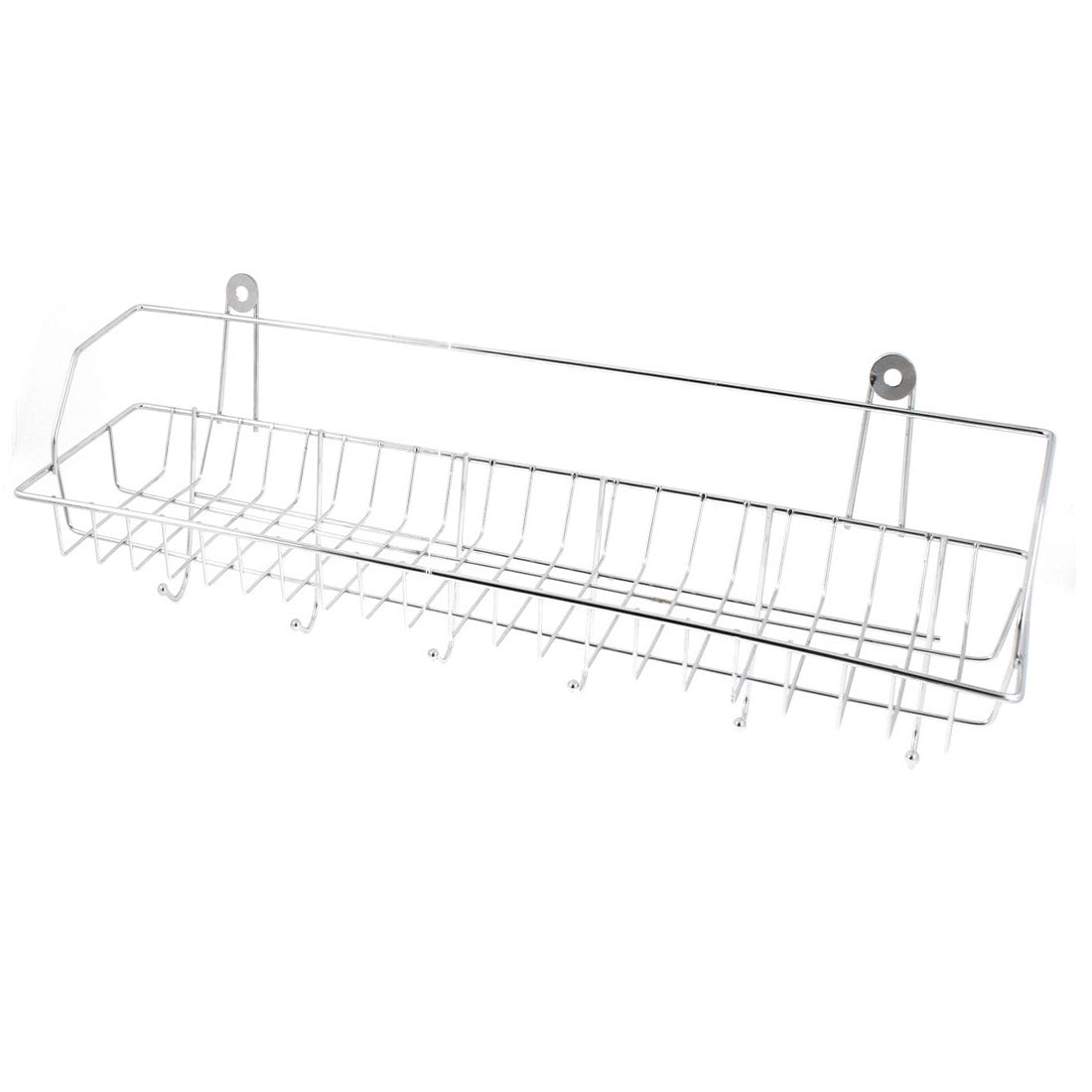 uxcell Uxcell Wall Mounted Metal 6 Hooks Toiletries Handbag Coat Scarf Wall Shelf Space Hanger