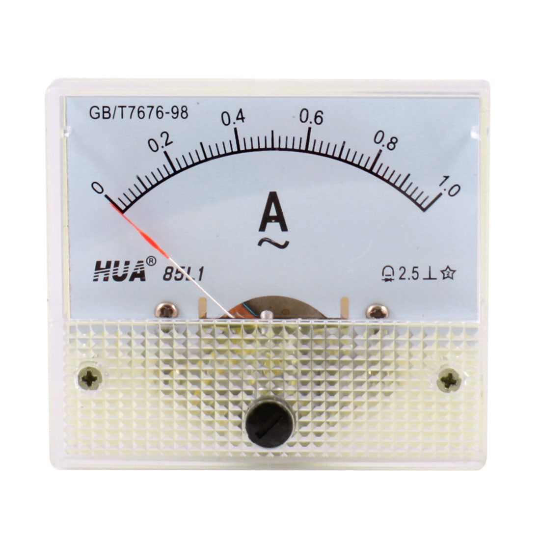 Harfington Class 2.5 85L1 AC 0-1A Rectangle Analog Panel Ammeter Gauge