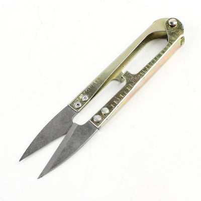 Harfington Tailor Craft Bronze Tone Handle Yarn Spring Scissors Stitch Shear Sewing Tool