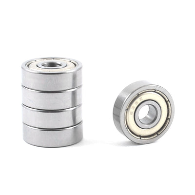 Harfington 5mm×16mm×5mm 625ZZ Gray Skateboard Groove Radial Ball Bearings 5pcs