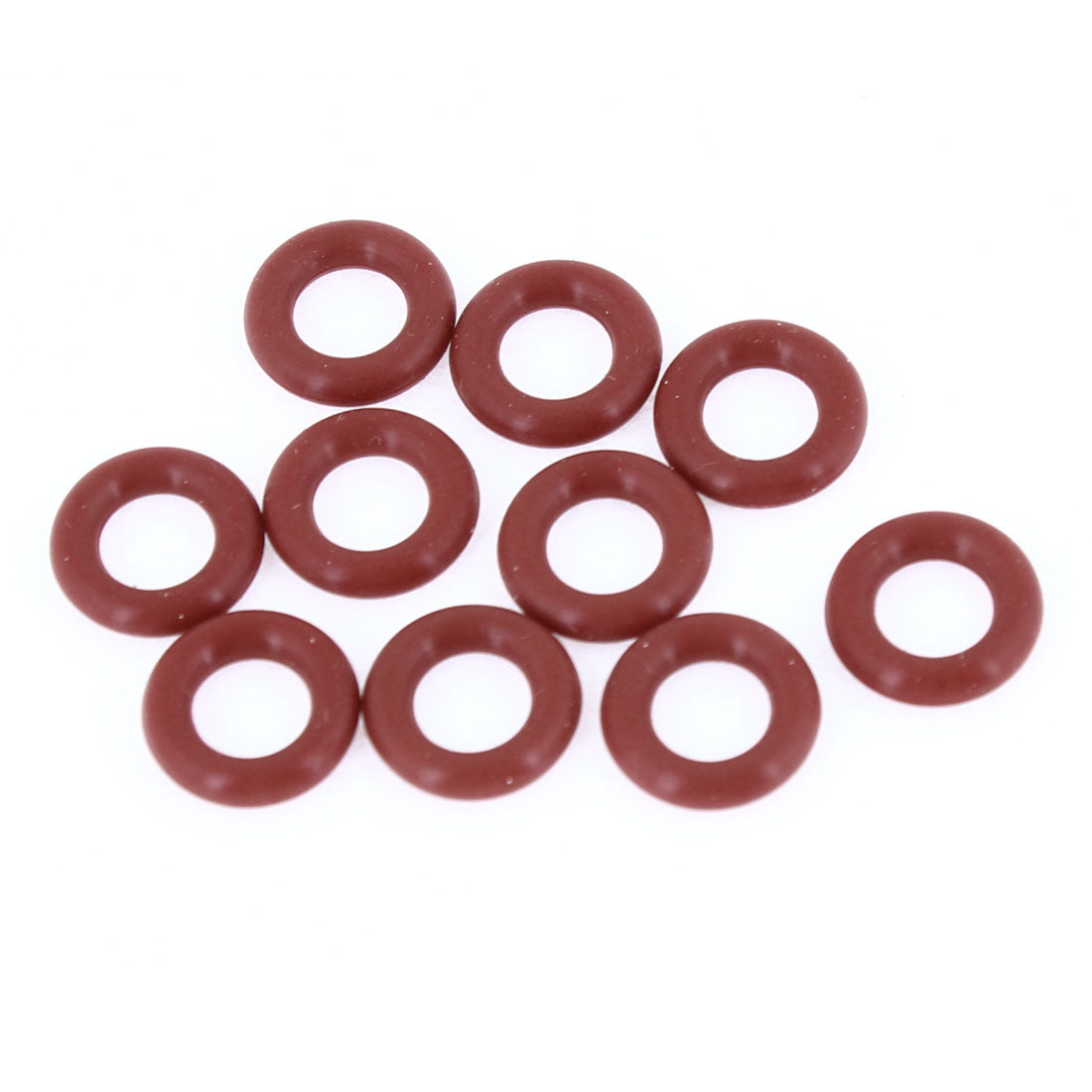 Harfington 10×Red Rubber 13mm×3mm×7mm Oil Seal O Rings Gaskets Washers