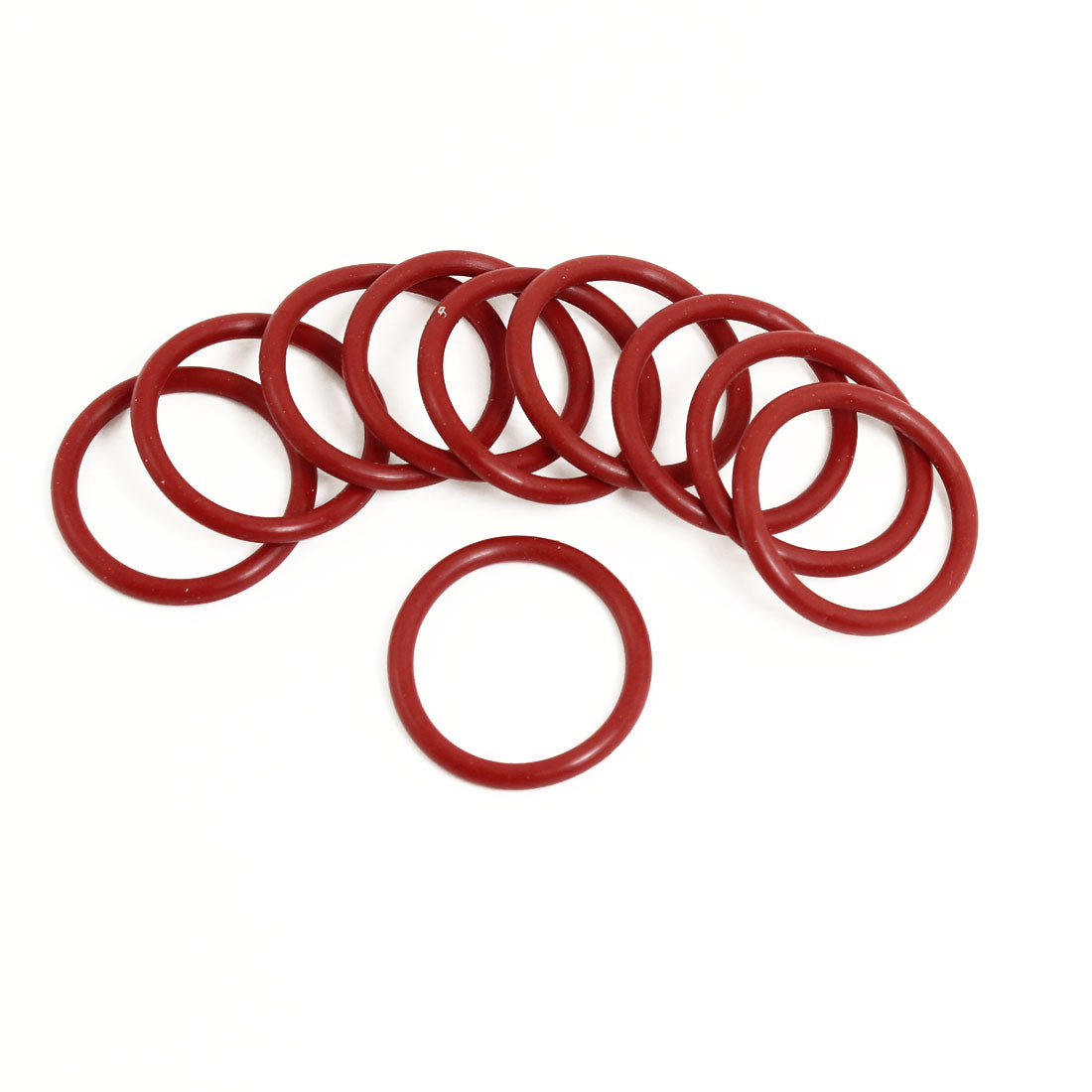 Harfington 10×Flexible Soft Rubber O Ring Seal Washers Replacement Red 30mm×3mm