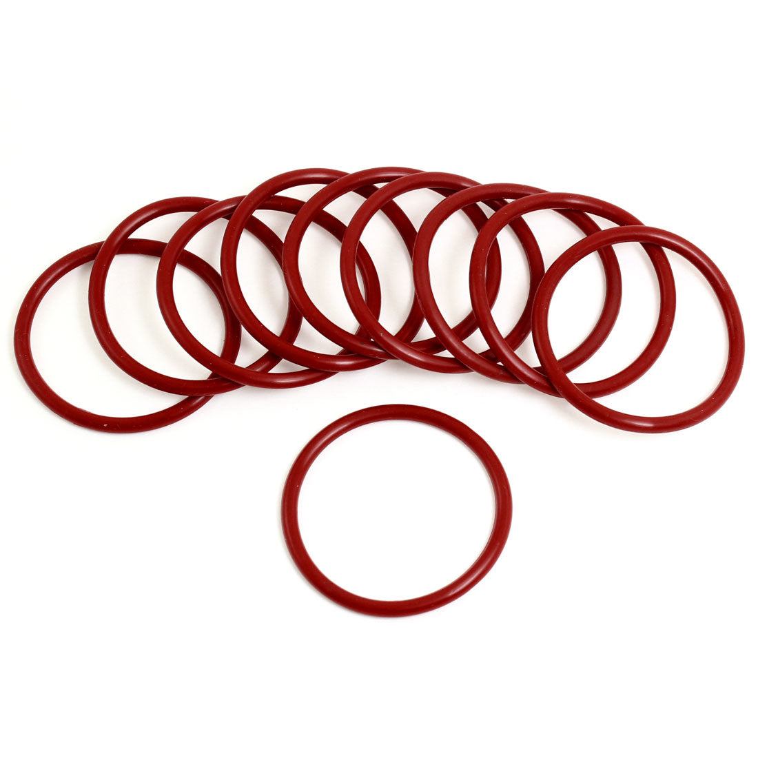 Harfington 10×Red Rubber 41mm×3mm×35mm Oil Seal O Rings Gaskets Washers