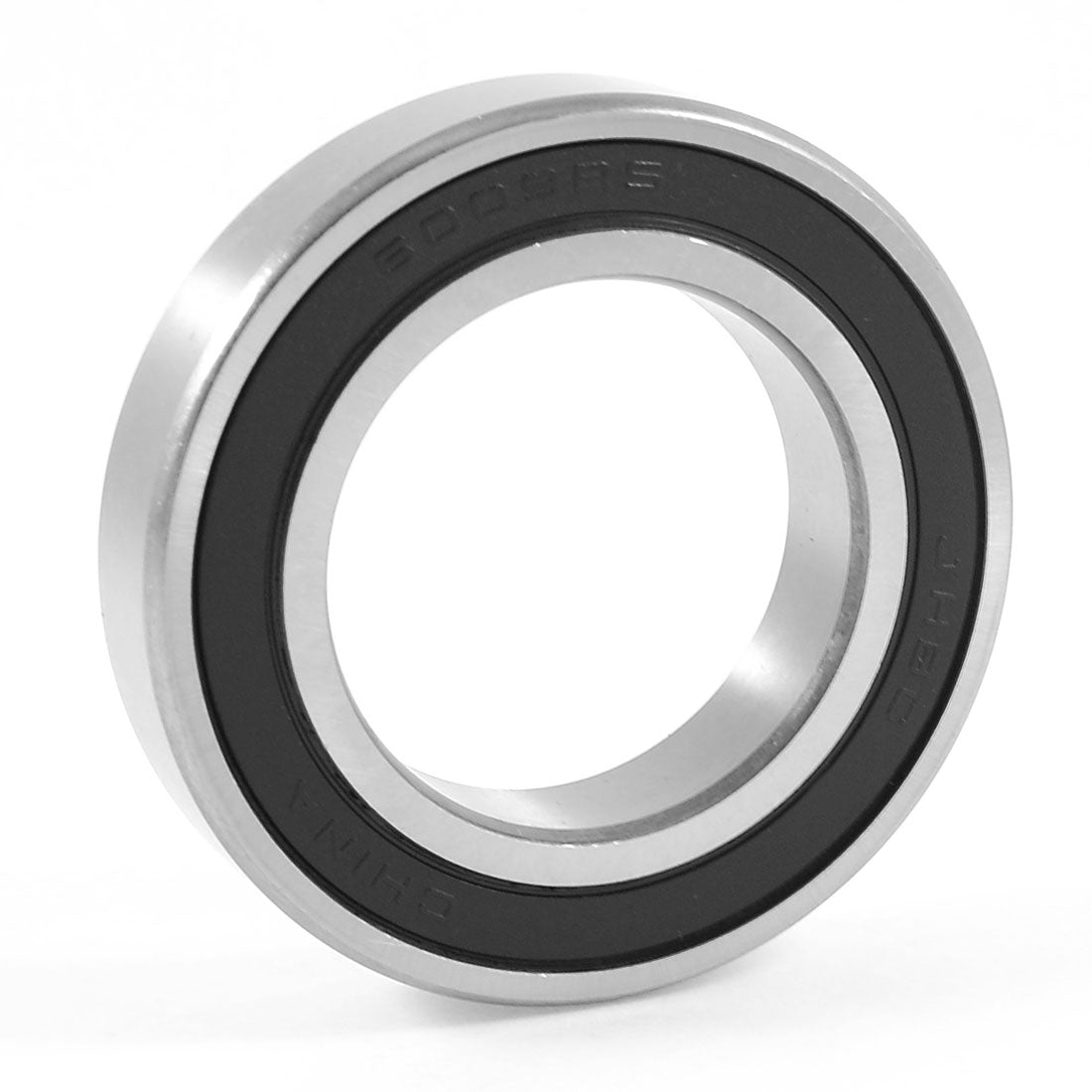 Harfington Black Rubber 75mm×45mm×16mm Double Sealed Deep Groove Ball Bearing 6009RS