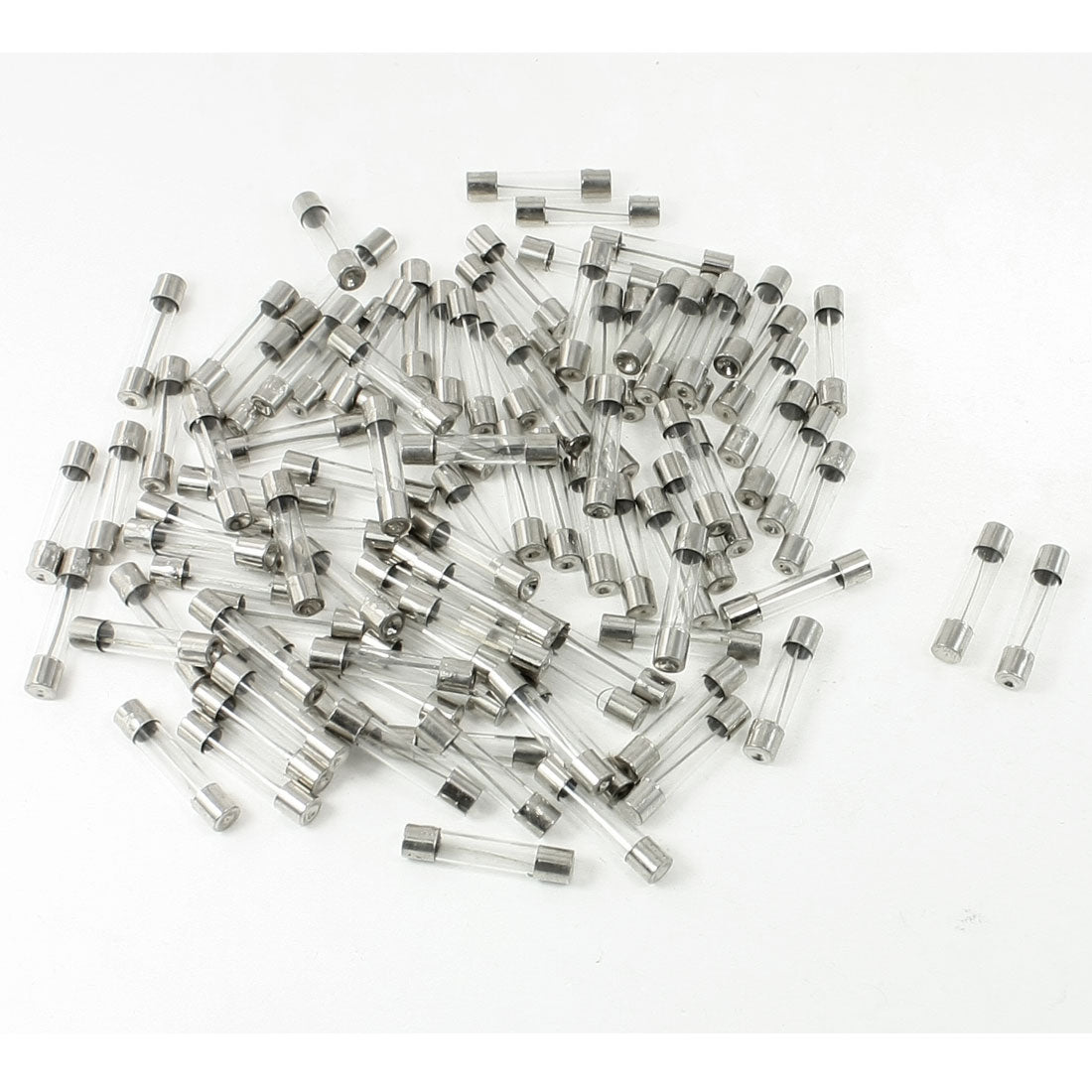 Harfington 100pcs 250 Volts 30Amp Fast Blow Type Glass Tube Fuses 6×30mm