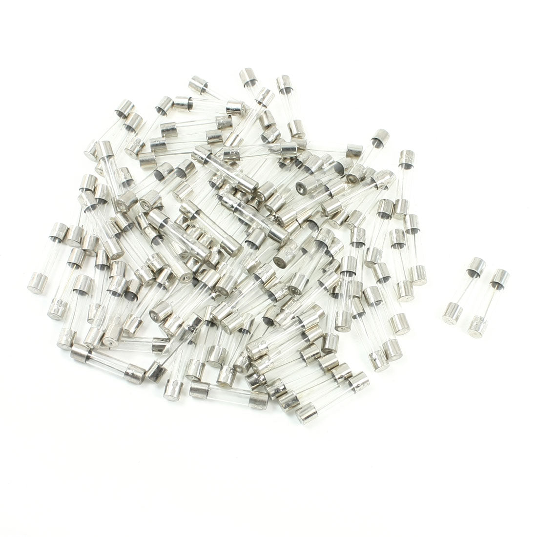 Harfington 100pcs 250 Volts 20Amp Fast Blow Type Glass Tube Fuses 6×30mm