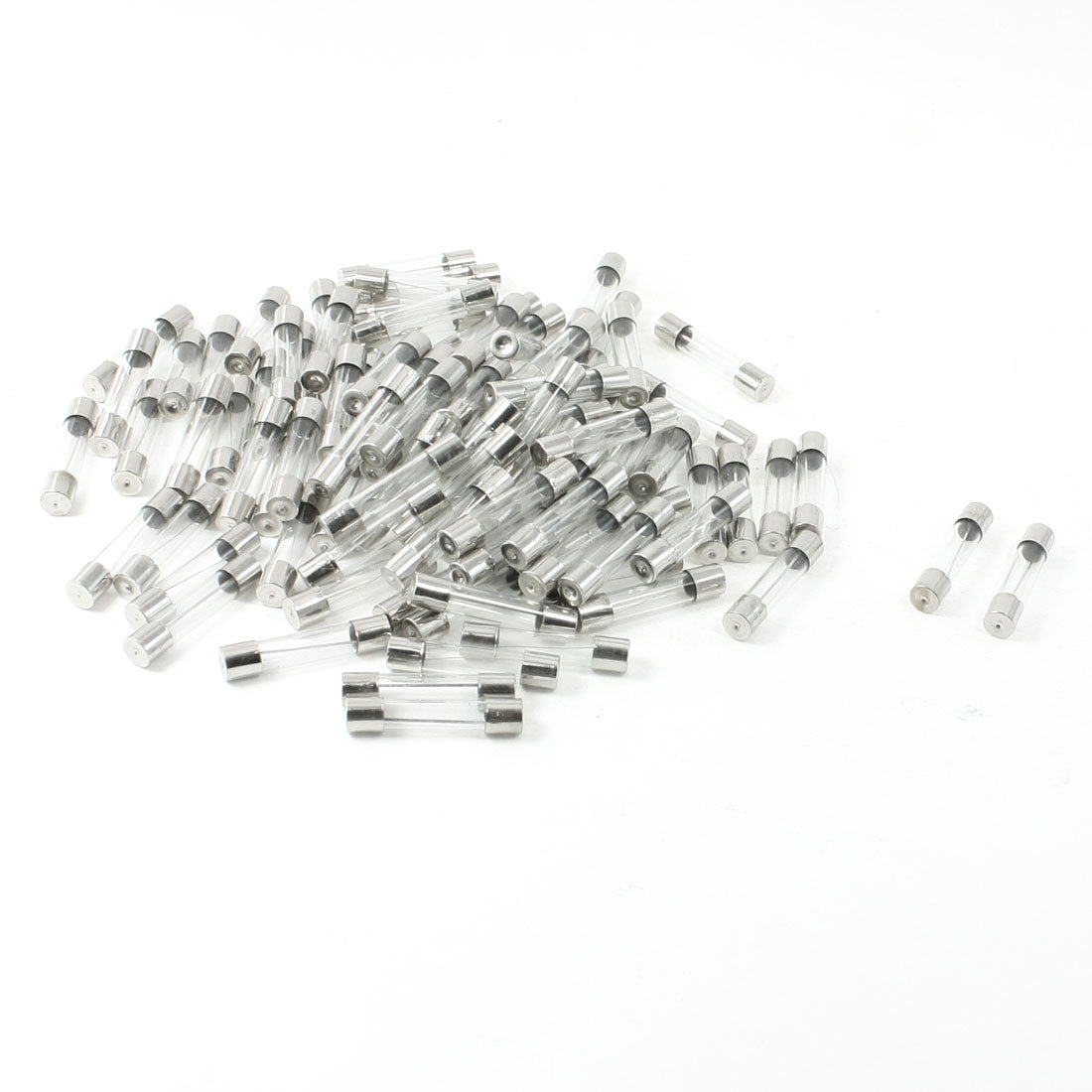 uxcell Uxcell 100 Pcs 250 Volts 10Amp Fast Blow Type Glass Tube Fuses 6 x 30mm