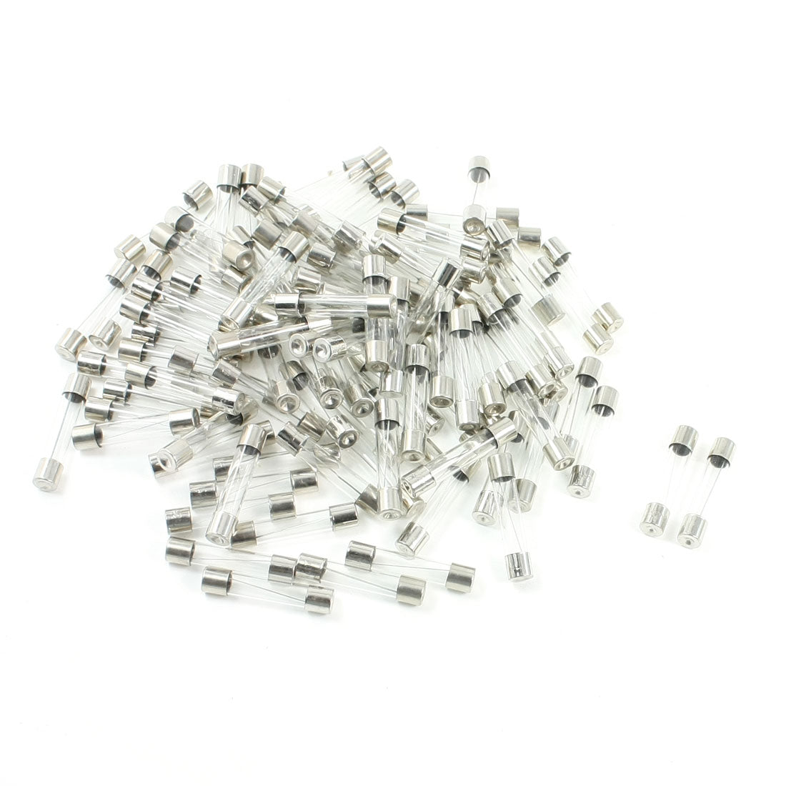 Harfington 100pcs 250 Volts 7Amp Fast Blow Type Glass Tube Fuses 6×30mm