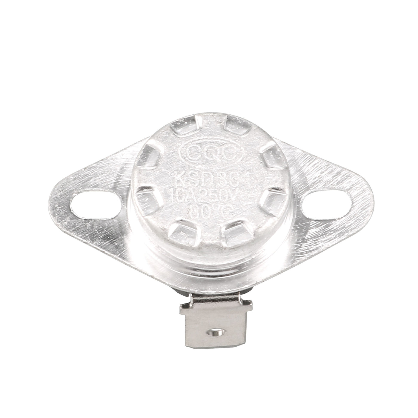 Harfington 2Pcs 80 Celsius 250V AC 10A Normal Closed Thermostat Switch KSD301