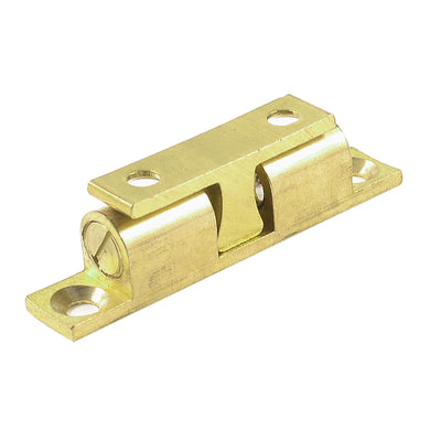 Harfington Brass Double Ball Catch Hardware 60mm Long for Cabinet Door