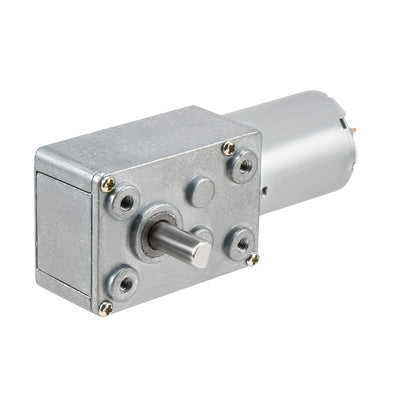 Harfington Uxcell DC 24V 1.2RPM 6mm Shaft High Torque Turbine Worm Geared Motor