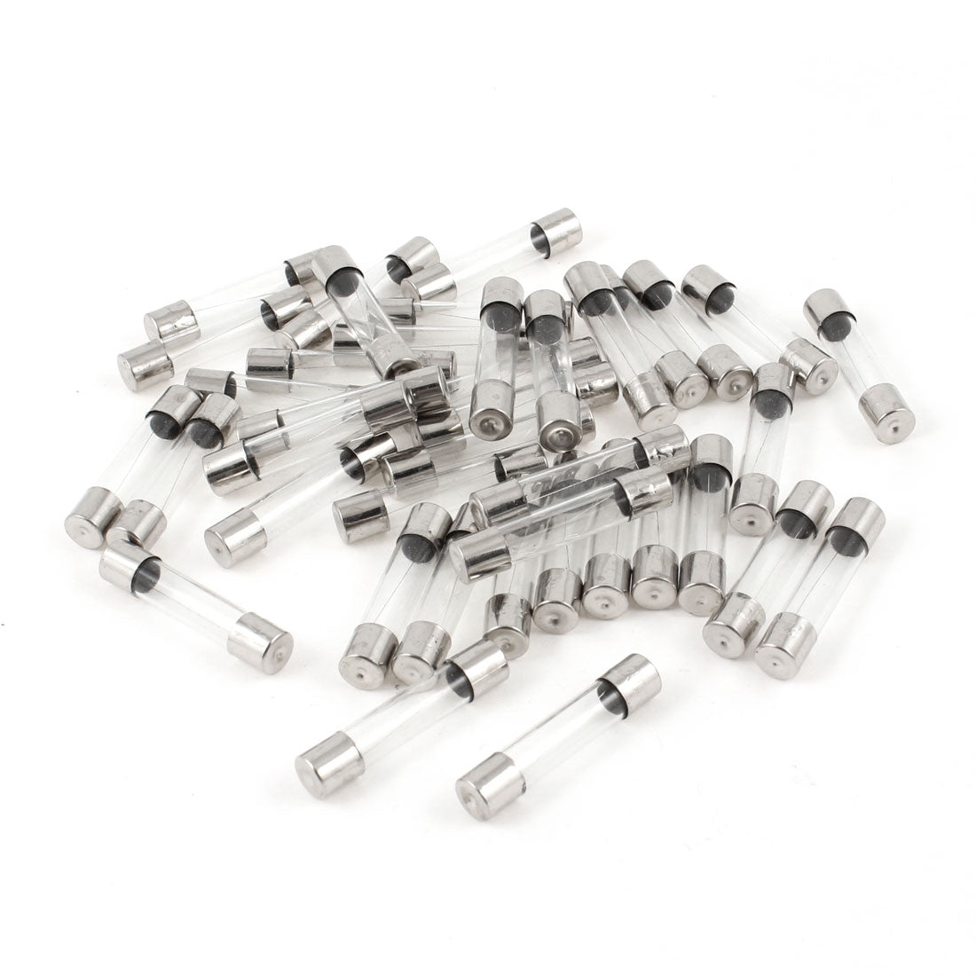 Harfington 40pcs Quick Acting Fast Blow Glass Tube Fuses 250V 2A 6mm×30mm