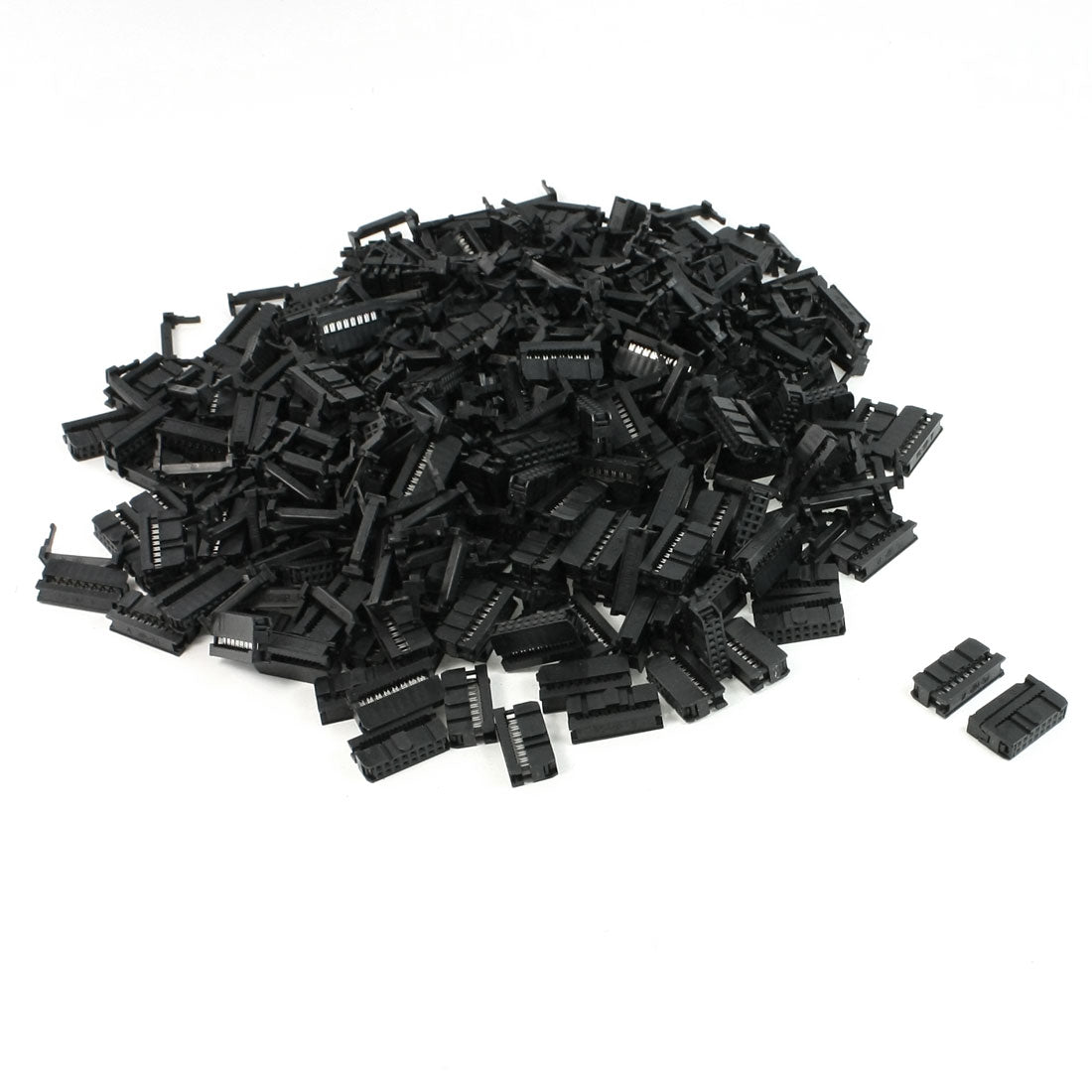 Harfington FC-16P 2.2mm Pitch Position Flat Cable IDC Socket Connector Black 200pcs