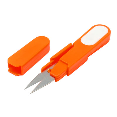 Harfington Orange Shell Spring Design Thrum Yarn Scissors for Cross Stitch