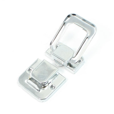 Harfington Silver Tone Metal Spring Design Case Boxe Chest Toggle Catch Lacth