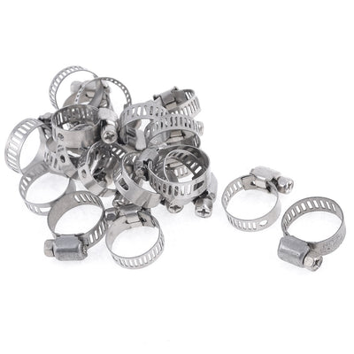 Harfington 20pcs Water Gas Pipe Adjustable Hose Clamp