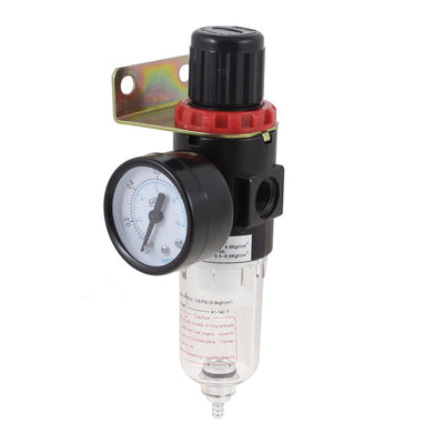 Harfington AFR-2000 Pneumatic Filter Regulator Air Treatment Unit w Pressure Gauge