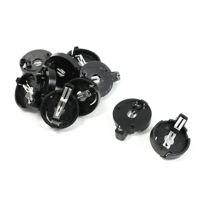 uxcell Uxcell 10 Pcs Round Shape CR/LIR2032 2025 2016 Button Battery Holder