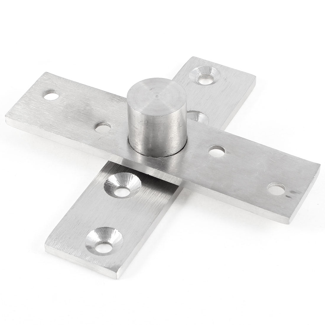 uxcell Uxcell 3.8" Long Rectangle Stainless Steel Door Fittings Top Floor Pivot 12mm Dia