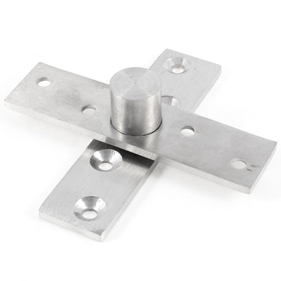 Harfington Uxcell 3.8" Long Rectangle Stainless Steel Door Fittings Top Floor Pivot 12mm Dia