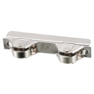 Harfington 5pcs 6mm Metal Axles Window Pulley Door Sliding Two Rollers Wheel