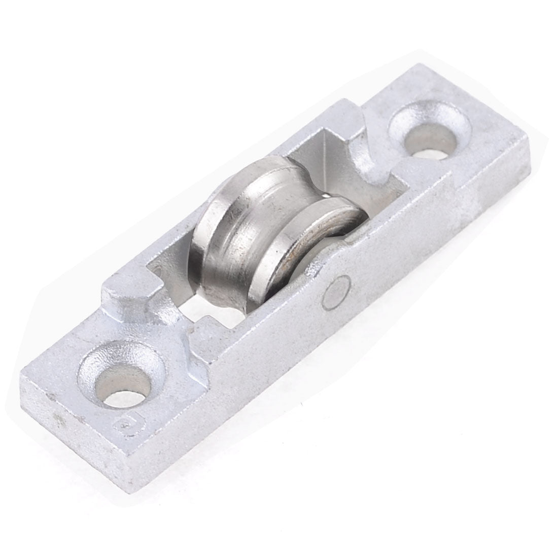 Harfington 0.47" Diameter Single Roller Metal Window Pulley Silver Tone