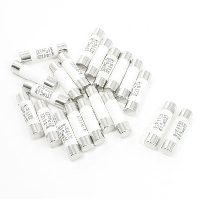 Harfington 20pcs 500V 40A 14x51mm Cylindrical Ceramic Tube Fuses Link R016 RT14 RT18 RT19